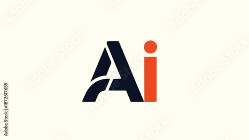 Artificial Intelligence Logo Design Concept.