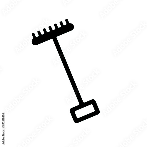 Minimal cleaning tool line icon in simple outline style. Ideal for cleaning services, maintenance applications, home service websites, and professional service platforms.