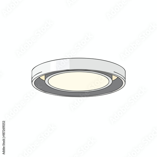 Modern Ceiling Light Fixture Illustration