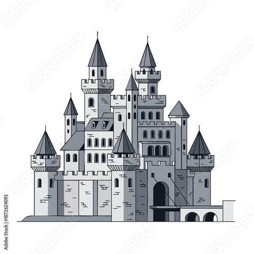 Fantasy Castle Illustration