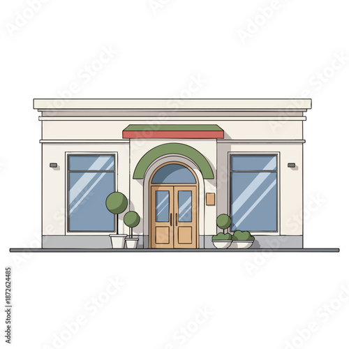 Cartoon Storefront Illustration