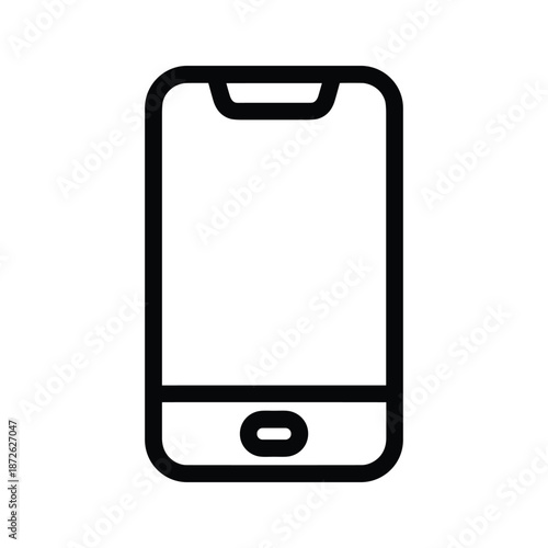 Simple mobile phone icon