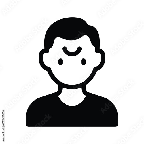 Simple cartoon character illustration