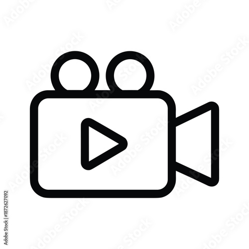 Video camera icon representing video recording or playback