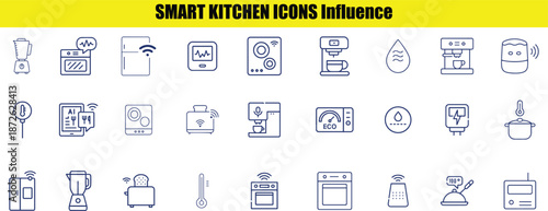 Smart kitchen illustrating modern kitchen appliances and smart home technology