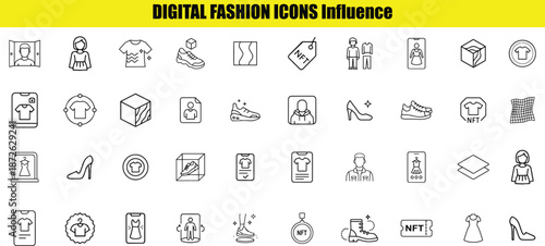 Digital fashion set including clothing, accessories, and NFT (37