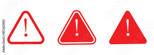 Hazard sign .Warning sign.Danger Caution or Alert Risk Warning Attention Icon Set.Hazard warning icon set.
