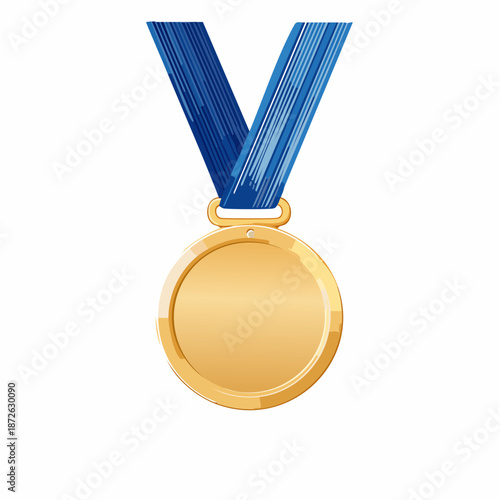 金メダルのベクターイラスト 優勝表彰とランキングの素材