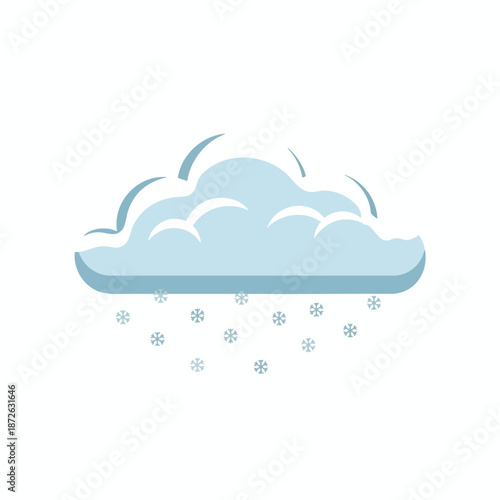 Snowfall Cloud Illustration