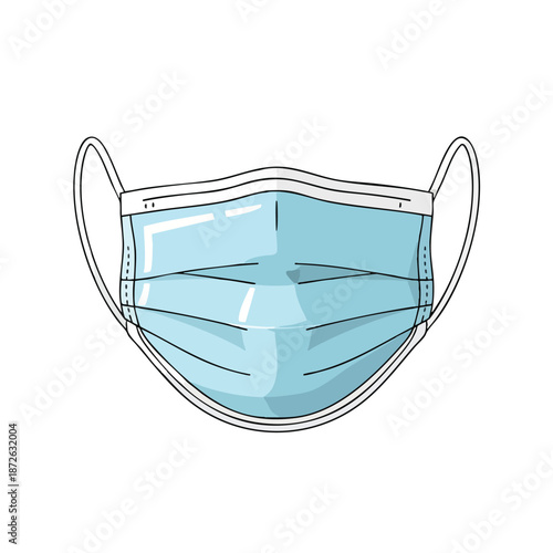 Surgical Face Mask Illustration