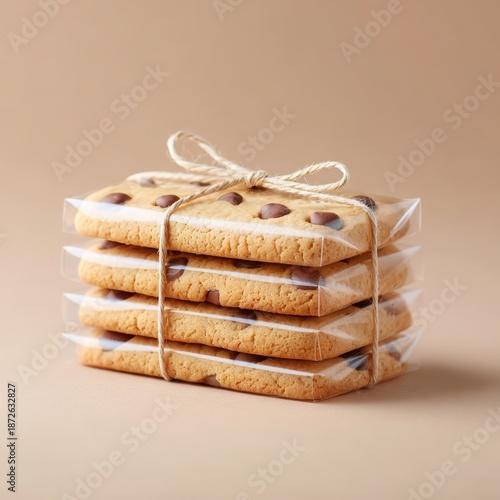 Wallpaper Mural Freshly Baked Cookies Wrapped in Clear Plastic with Twine Torontodigital.ca