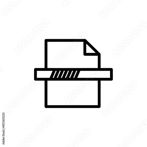 High-Quality Document Printing Process with Modern Printer Illustration