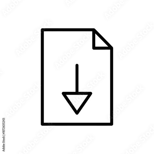High-Resolution Digital Download Icon for File Transfer and Data Saving