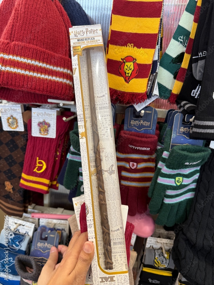 Fototapeta premium January 2026, SM San Jose del Monte, Bulacan, Philippines: Miniso Harry Potter Magic Wand