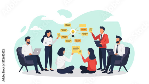 Team Brainstorming Session: Idea Generation and Collaboration