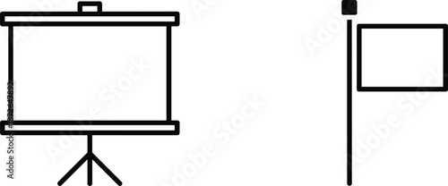 Set of minimalist black and white shopping bag vector illustrations isolated on white background for retail and packaging.