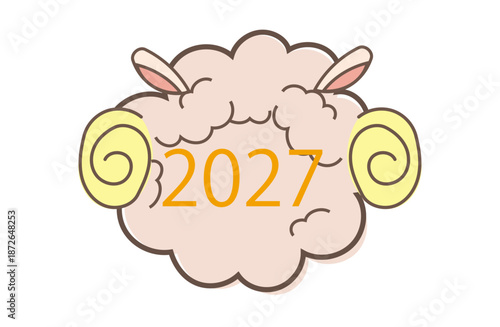 シルエット　2027　羊