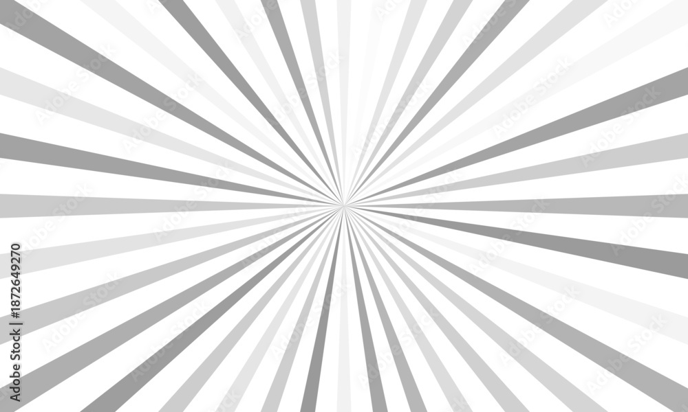Obraz premium Gray & white sunburst style abstract background
