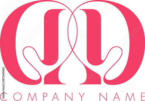 Creative Abstract Initial Letter DD Logo Design.