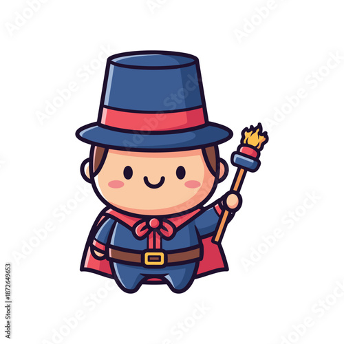 Cartoon Superhero Character Illustration