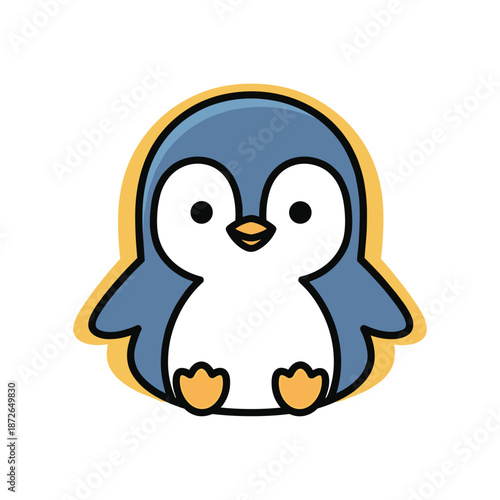 Cute Cartoon Penguin Illustration