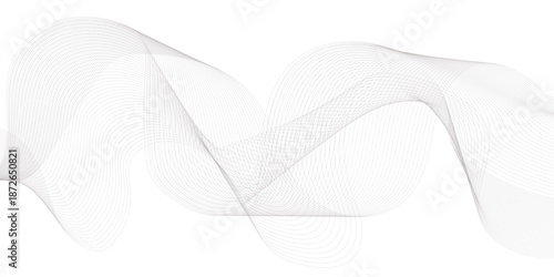 Abstract platinum gradient wave element for design. Digital frequency track equalizer. Stylized line art background. Vector illustration. eps10