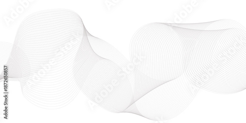 Abstract wave element for design. Digital frequency track equalizer. Stylized line art background. Vector. Wave with lines created using blend tool. Curved wavy line