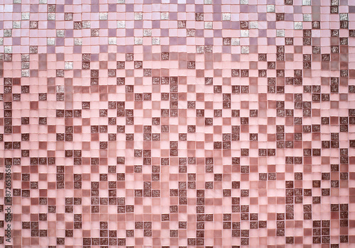 Pink Glass Tile Abstract Background