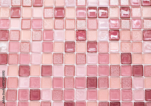 Pink Glass Tile Abstract Background
