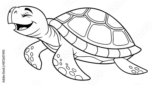 turtle for coloring page