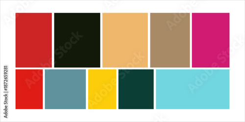 Modular shapes and bento grid layout