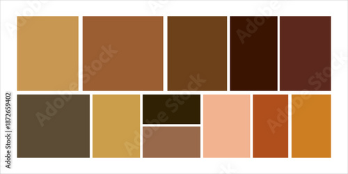 Modular shapes and bento grid layout