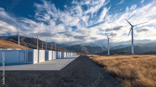 Wind Farm with Large Scale Battery Energy Storage System in a Mountainous Landscape