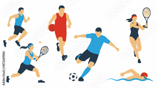 athletes, sports, fitness, exercise, running, cycling, swimming, basketball, soccer, football, people, active, lifestyle, health, wellness, training, competition, action, energy, motivation, inspirati