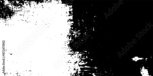 Abstract grunge background featuring a fresh blue liquid wave with black ink splats and transparent water bubbles in a wet flowing motion