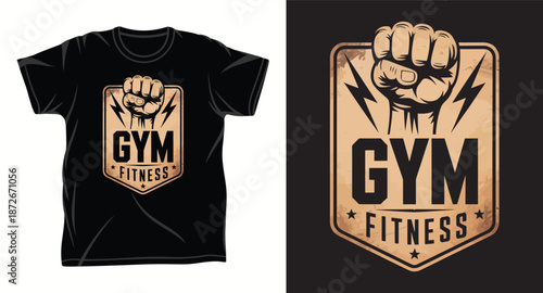 Fitness Graphic vector art t-shirt design print

