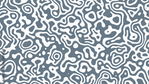 Abstract grey and white topographic pattern background design.