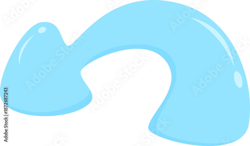 A blue arrow pointing towards the left, indicating a return or previous direction