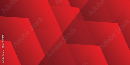 Red vector abstract geometric art background. Hexagonal shapes. Brochure, screen, presentation, wallpaper, PowerPoint design template.