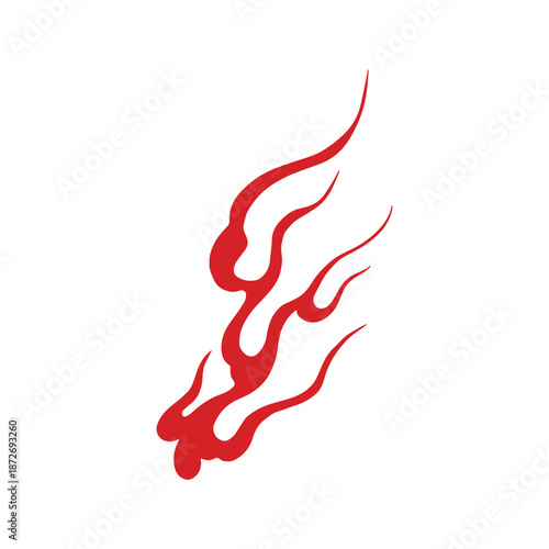 japanese traditional tattoo flame shape illustrations