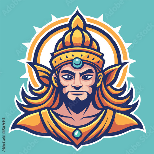 design logo vector icon illustration divine god