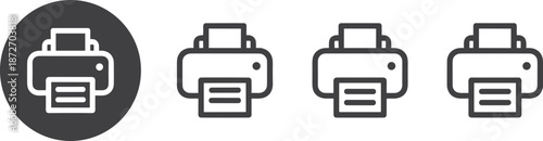 Four Gray Printer in a Row technology