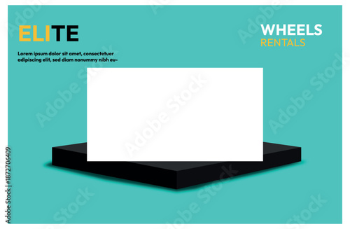 Elite Product Display Banner with Minimal Podium