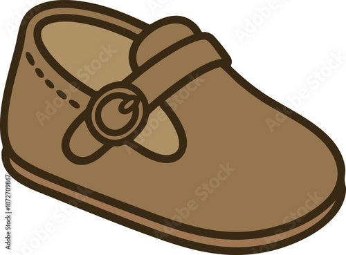 Toddler strap loafer shoe