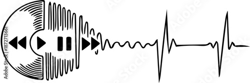 Sound wave from speaker to heart rhythm signal