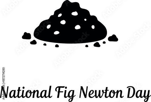 National fig newton day silhouette celebration