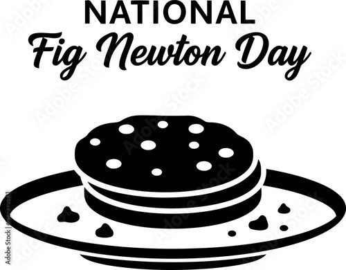 National fig newton day silhouette celebration
