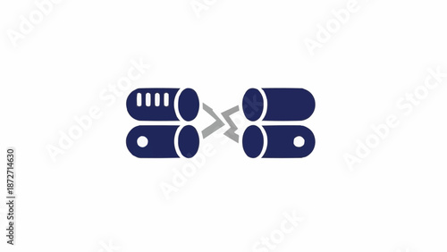 Connected puzzle pieces falling together.