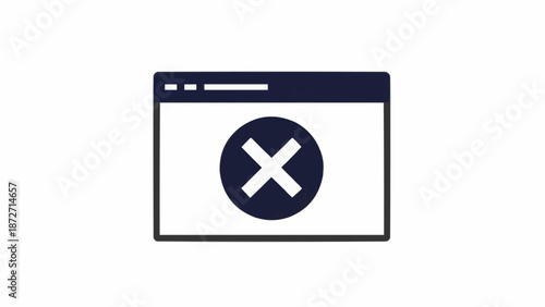 Error message on computer screen.