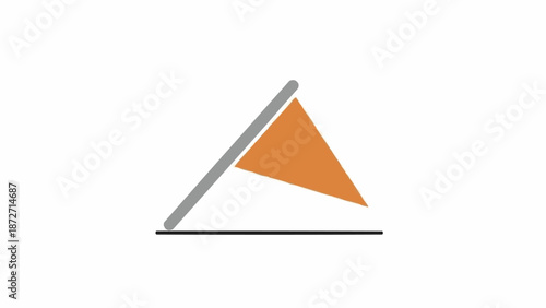 Geometric Shape Triangle Object.